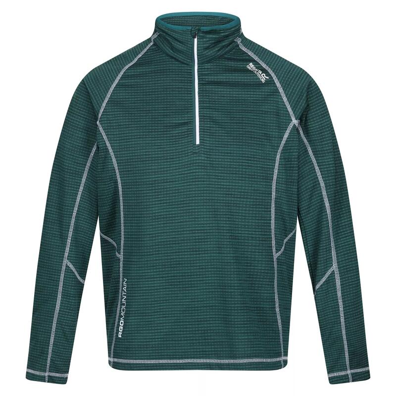 Heren Yonder Quick Dry Vochtigheid Wicking Half Zip Fleece Jasje (Pacifisch