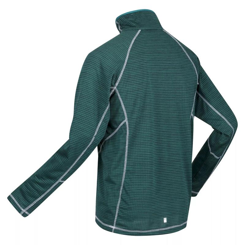 Heren Yonder Quick Dry Vochtigheid Wicking Half Zip Fleece Jasje (Pacifisch