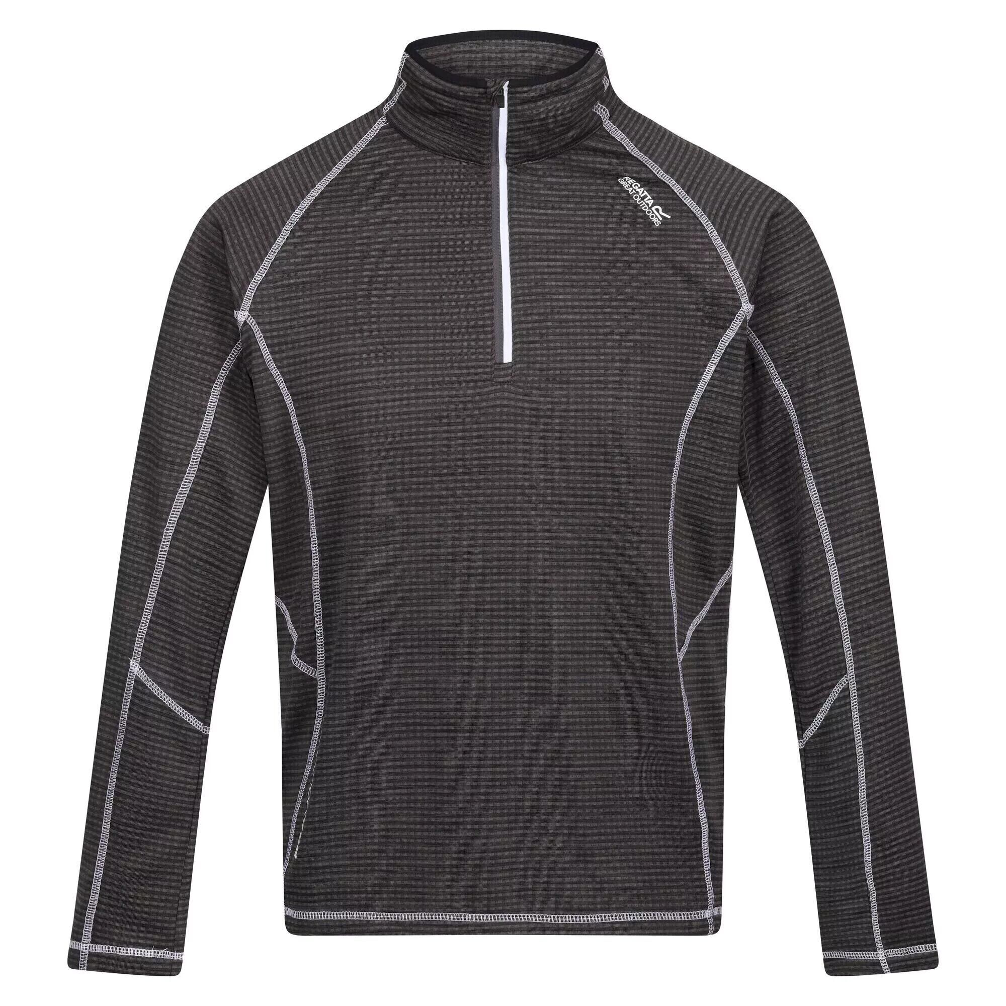 REGATTA Mens Yonder Quick Dry Moisture Wicking Half Zip Fleece Jacket (Dark Grey)