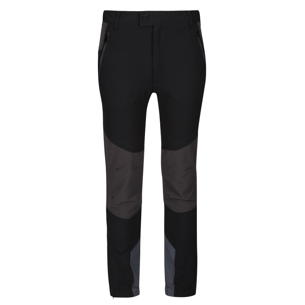 Childrens/Kids Tech Mountain Hiking Trousers (Black/Ash)