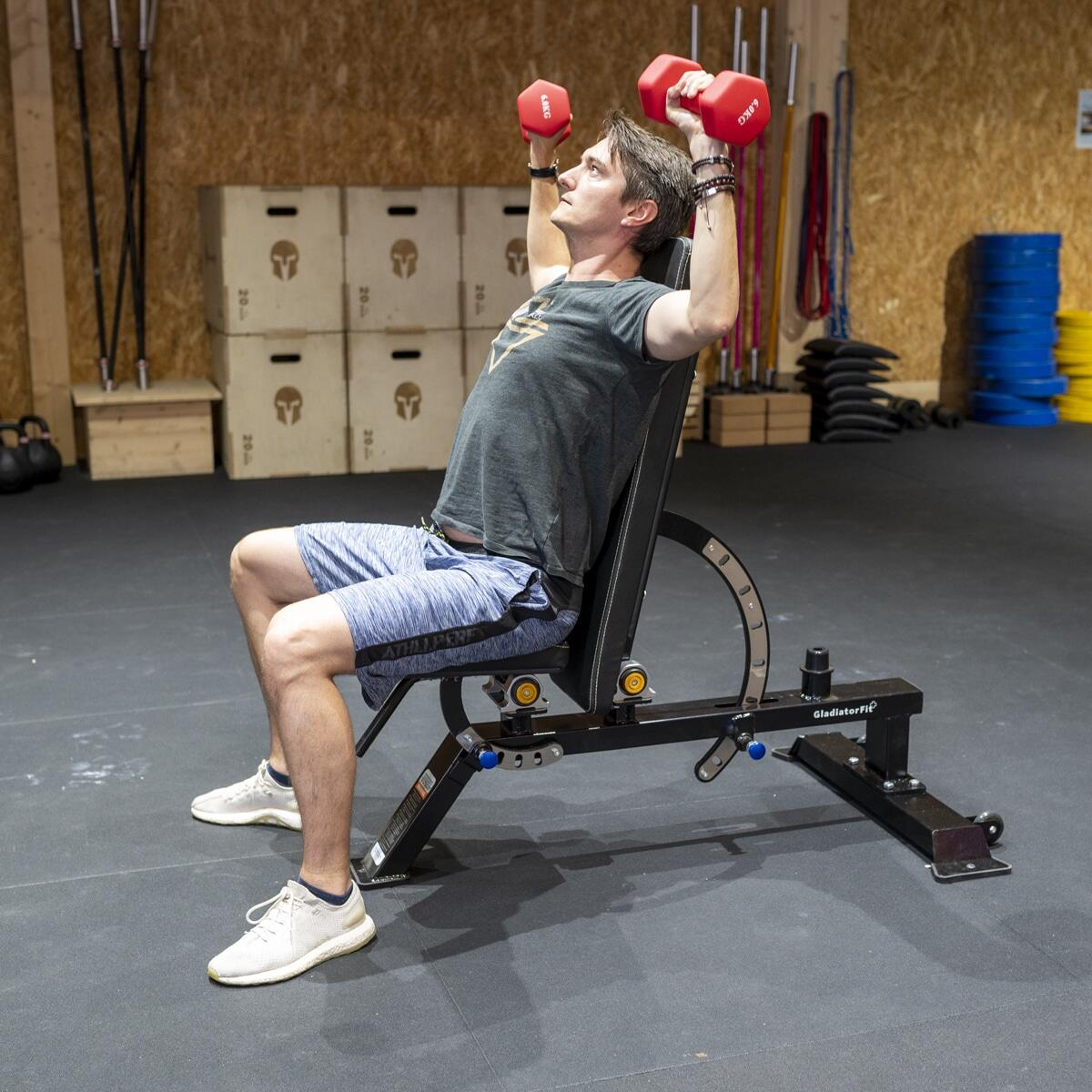 Panca pesi in acciaio inclinabile "Adjustable Bench GladiatorFit 4/5