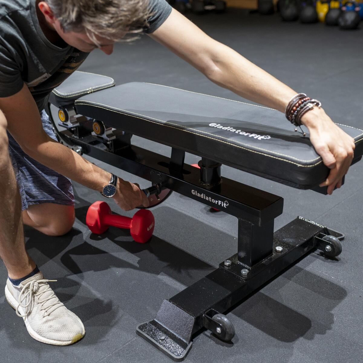 Panca pesi in acciaio inclinabile "Adjustable Bench GladiatorFit 5/5