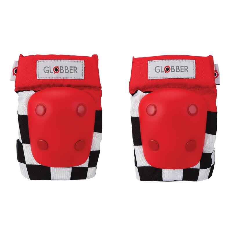 幼兒護膝護踭套裝 - 紅色/賽車圖案