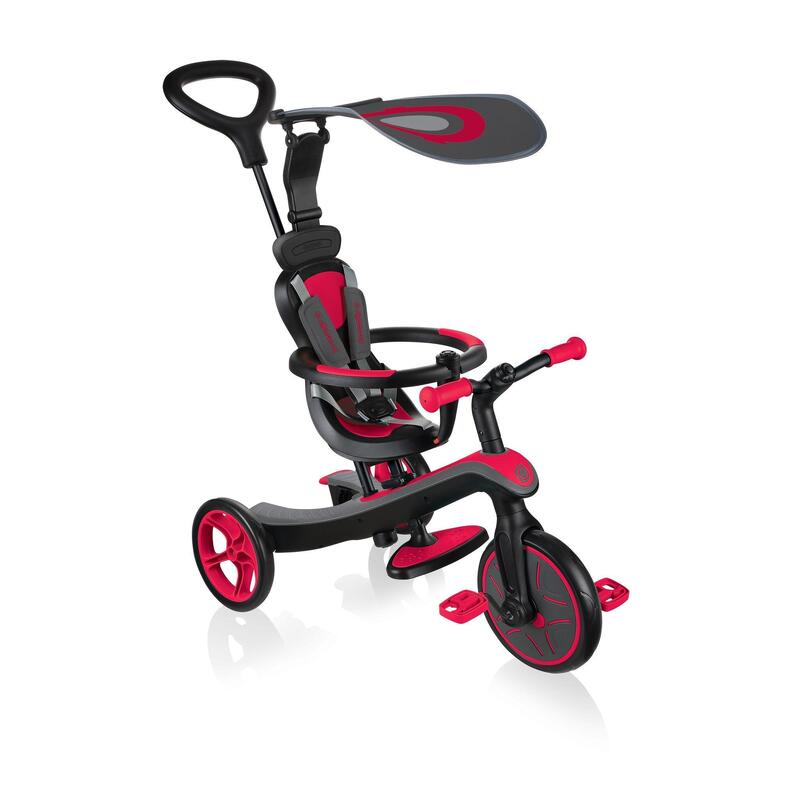 GLOBBER Tricycle Trike Explorer 4 in 1 Rose fuchsia