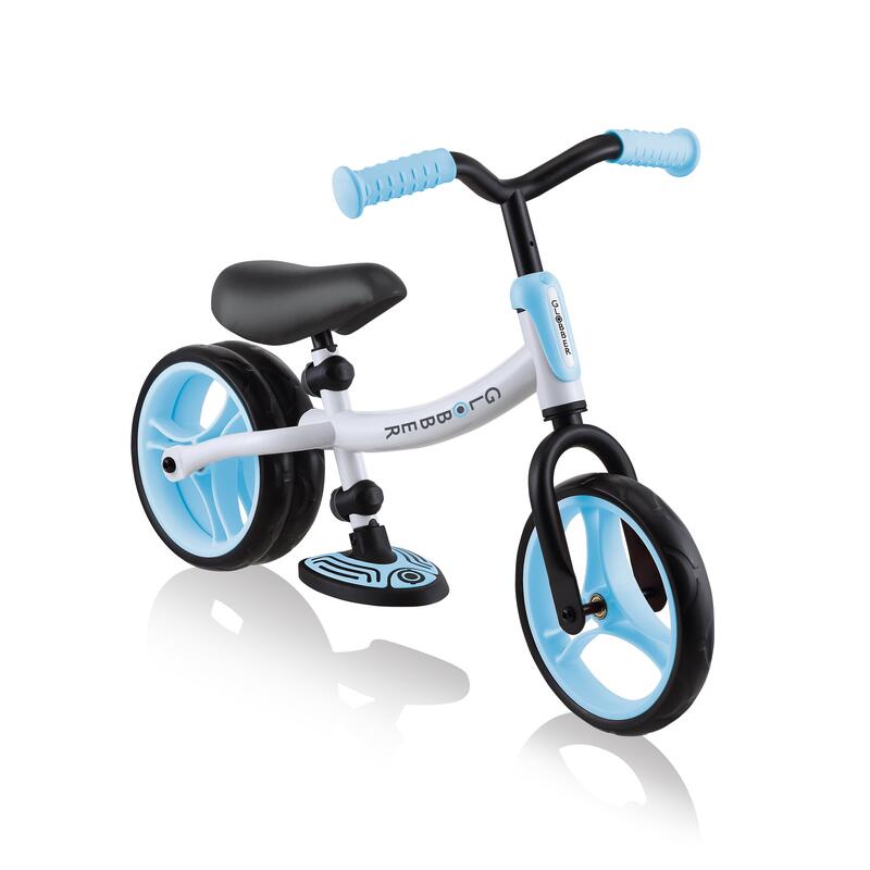 Go Bike Duo Toddler Balance Bike - White / Pastel Blue