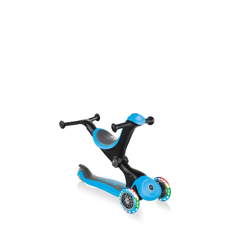 Go Up Deluxe Lights Kid's 3-in-1 Scooter - Sky Blue