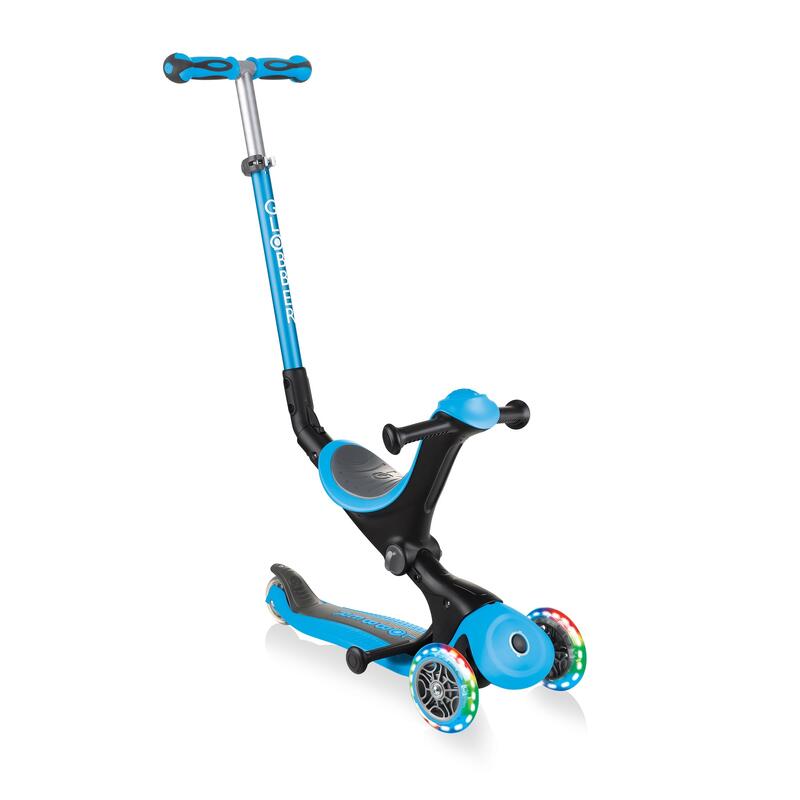 Go Up Deluxe Lights Kid's 3-in-1 Scooter - Sky Blue