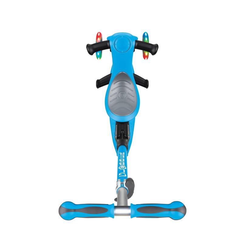 Go Up Deluxe Lights Kid's 3-in-1 Scooter - Sky Blue