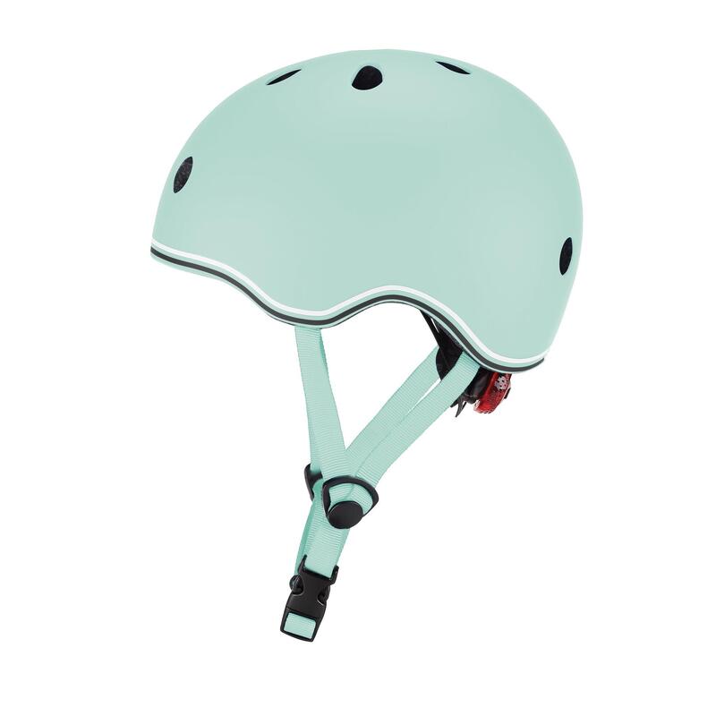 Go Up Lights Kid's Adjustable Helmet - Pastel Green