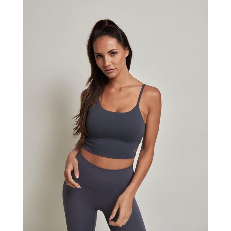 Lulu Bra Singlet | Lilac Grey