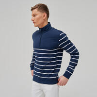 Taron Pull de marche zippé à moitié pour homme - Marine