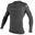 Basic Skins L/S Rash Guard férfi hosszú ujjú lycra - szürke