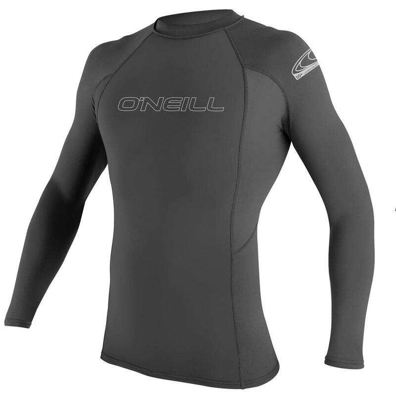 Basic Skins L/S Rash Guard férfi hosszú ujjú lycra - szürke