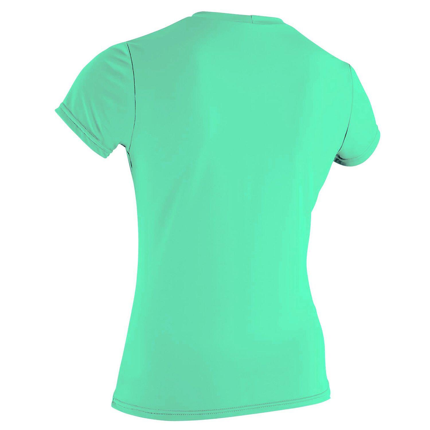 O'Neill Basic Skins Short Sleeve Rash Tee - Light Aqua 3/5