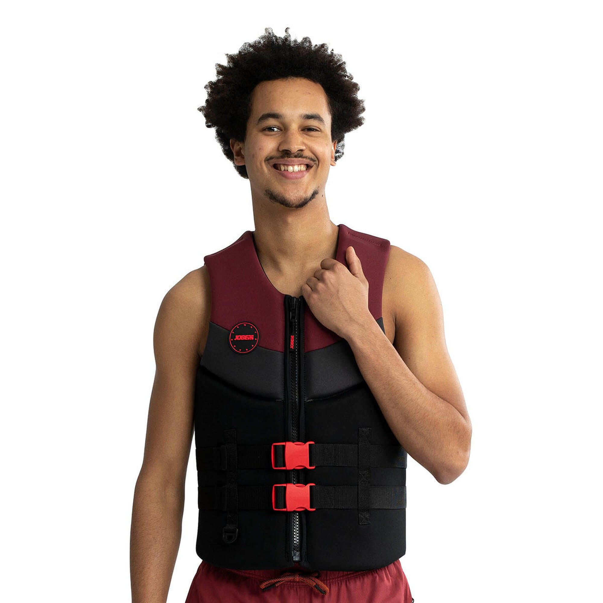 Jobe - Jobe Gilet De Natation  -  Hommes  -  Neoprene Life Vest - Gilet De Flottaison - Marron|rouge - 42 M/l - Decathlon
