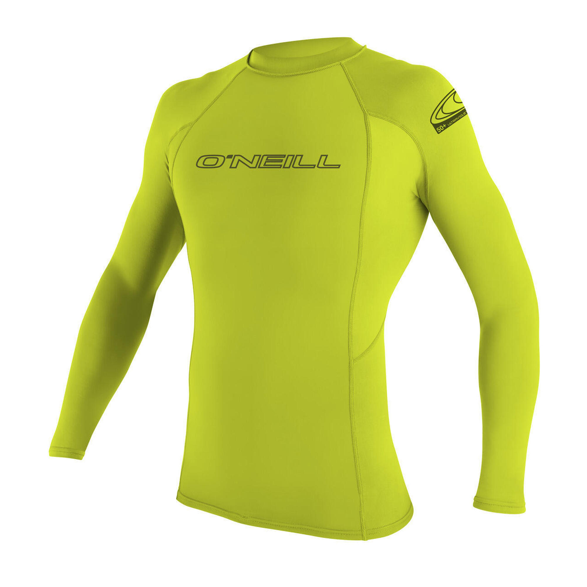 O'Neill - Maillot De Bain À Manches Longues Homme Basic Skins Rash Guard O'Neill - Rashguard - Jaune|vert - 38 S - Decathlon