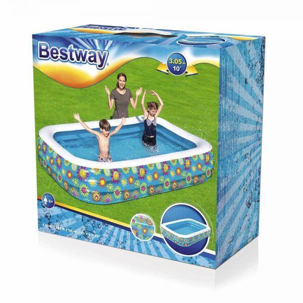 305 x 183 x 56 cm Bestway Family Pool Flora Jumbo