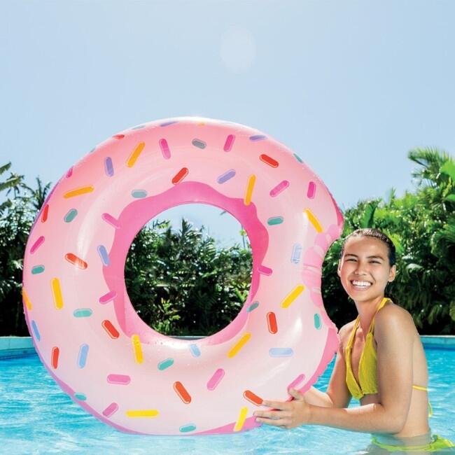 Intex 56265NP - Salvagente Donut Arcobaleno, 94x23 cm