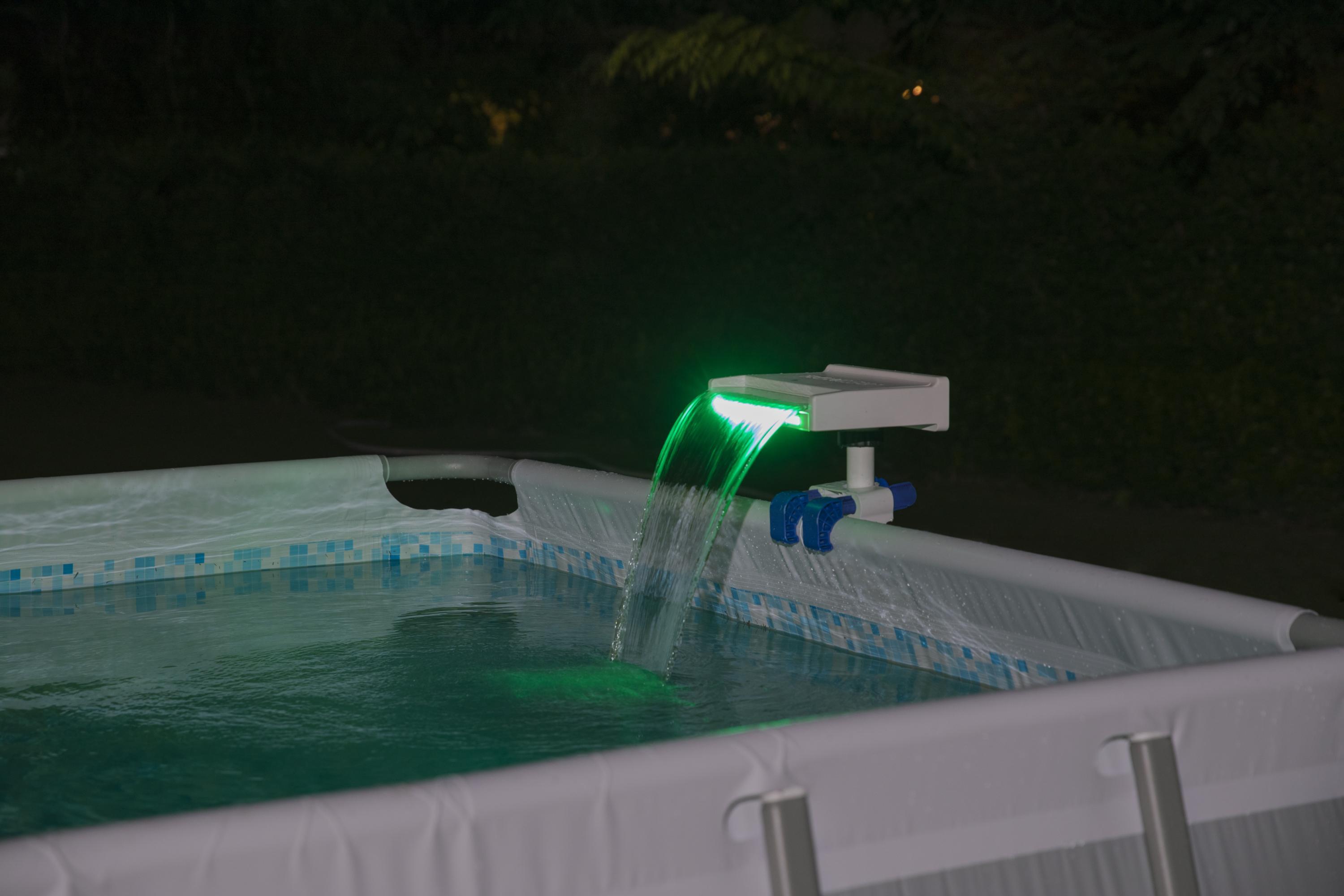 Cascada para Piscinas Tubulares Bestway con Luz LED 34x24x32 cm 4/7