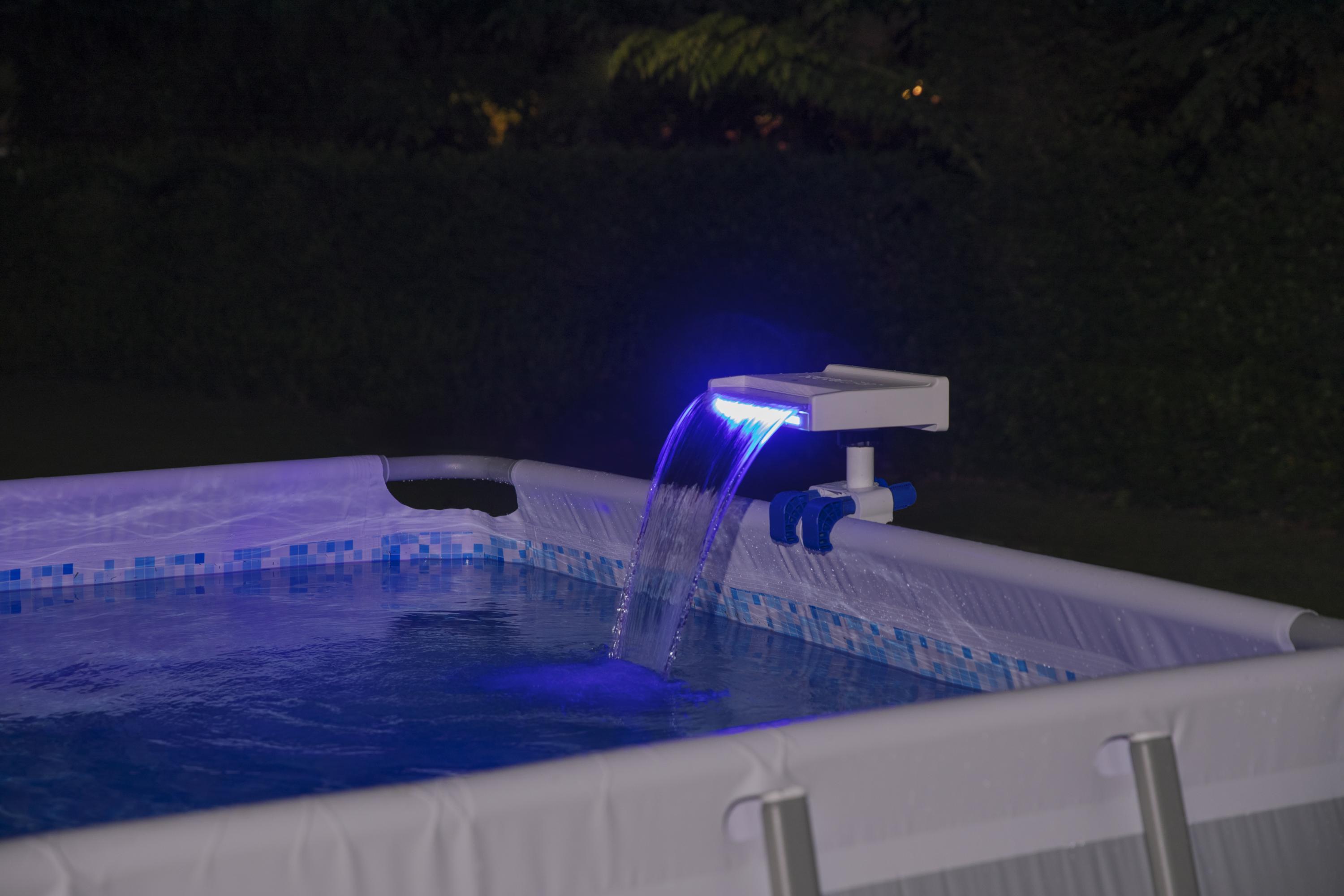 Cascada para Piscinas Tubulares Bestway con Luz LED 34x24x32 cm 5/7