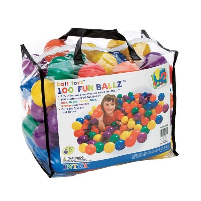 Intex 49600NP - Set 100 Palline Fun Ballz, Ø 8 cm