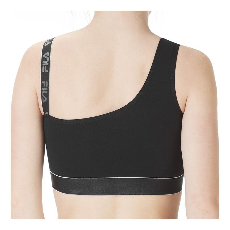 Soutien-gorge de sport, coton fila, noir