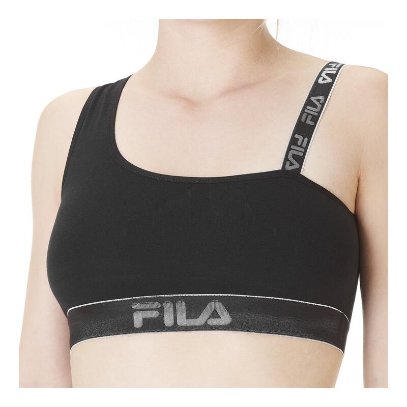 Soutien-gorge de sport, coton fila, noir