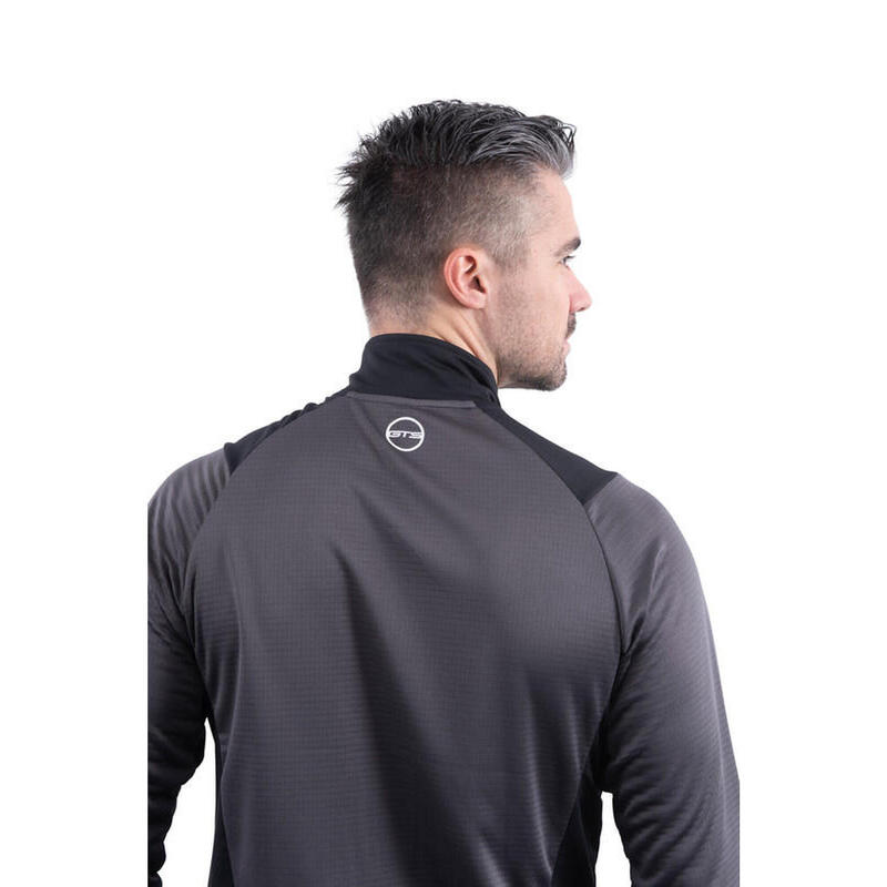 Chaqueta trekking forro polar waffle Mujer GTS 301722L grafito hombre
