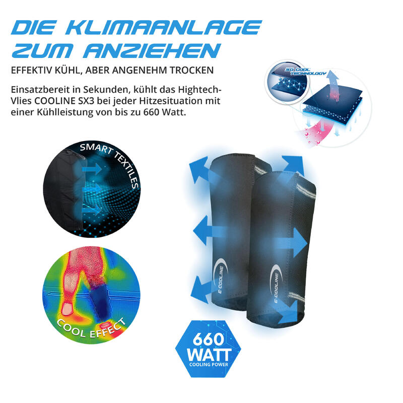 E.COOLINE PowerVital Wadenkühler Young für Kinder |aktiviert mit Wasser|waschbar