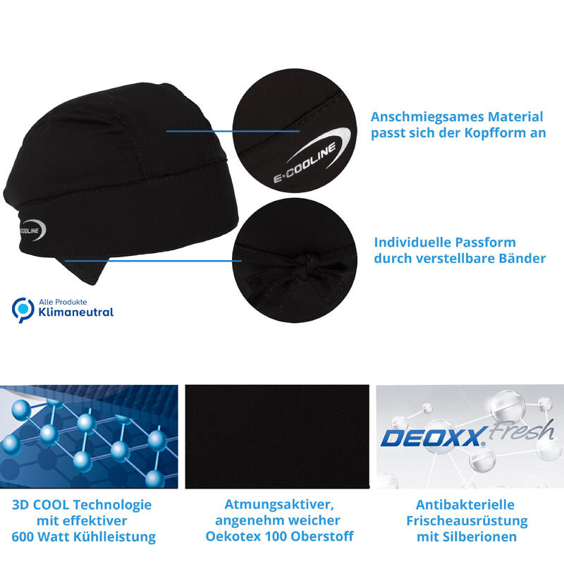 E.COOLINE SX3 kühlendes Bandana | mobile Klimaanlage | aktiviert mit Wasser