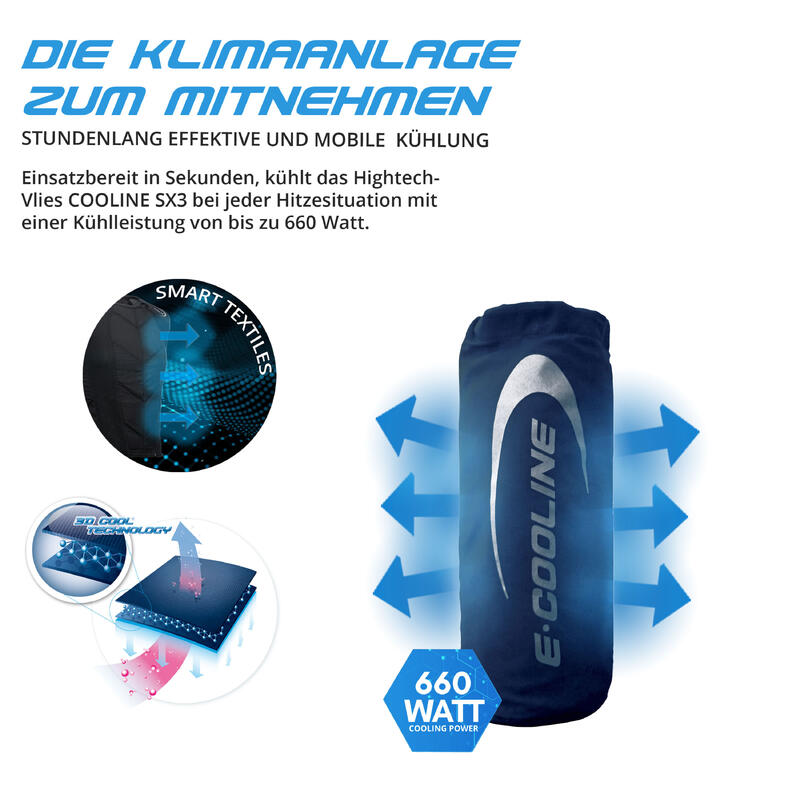 E.COOLINE Outdoor CoolBag | Kühltasche | Flaschenkühler | aktiviert mit Wasser