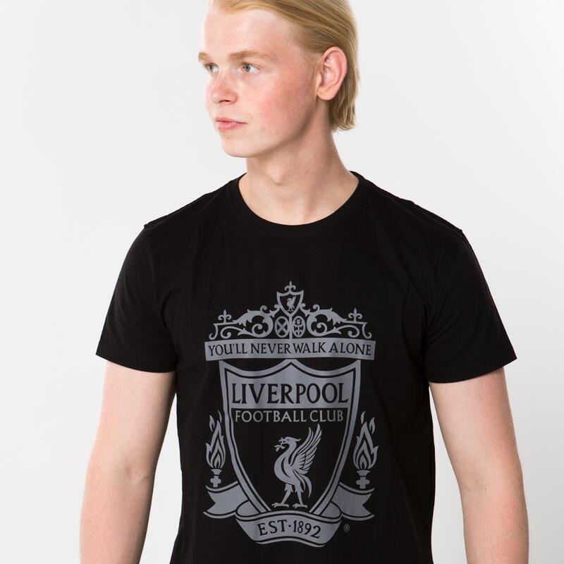 Liverpool logo t-shirt senior - Zwart