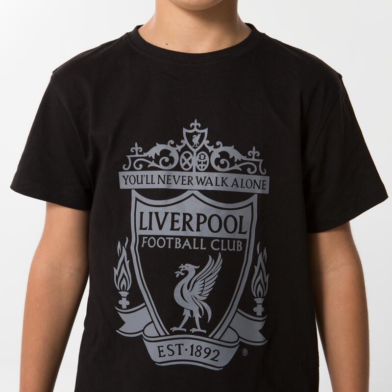 Liverpool logo t-shirt kids - Zwart