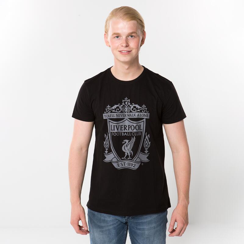 Camiseta logo Liverpool hombre - negra