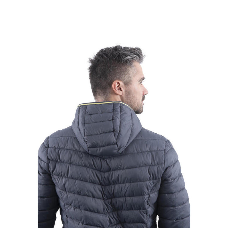 Chhaqueta guateada hombre GTS 502812M azul-gris senderismo