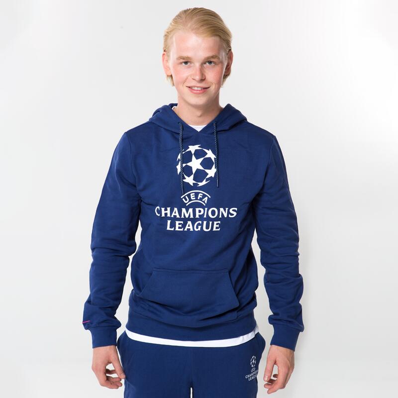 Sweat-shirt à capuche avec logo Ligue des champions pour adulte