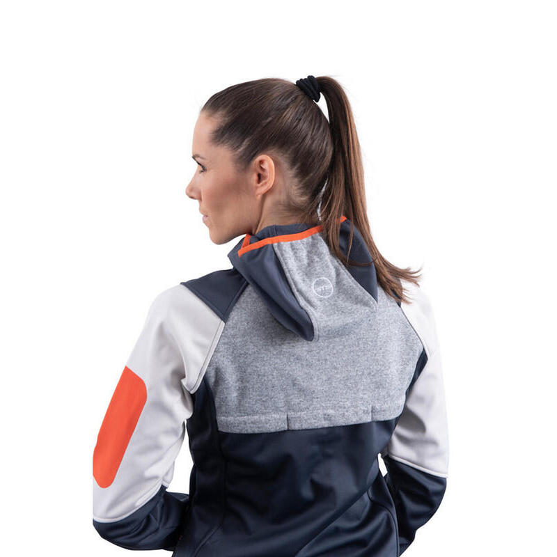 Chaqueta cortavientos mujer GTS 407822L senderismo gris / marino