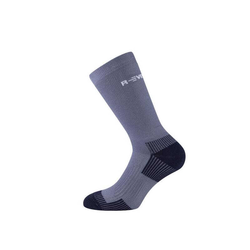 Calcetines Adulto Montaña running fitness multideporte mediano negros gris