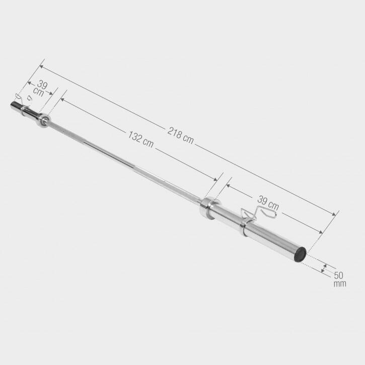 Sztanga 50 kg: gryf olimpijski + obciążenia gumowane 5/7
