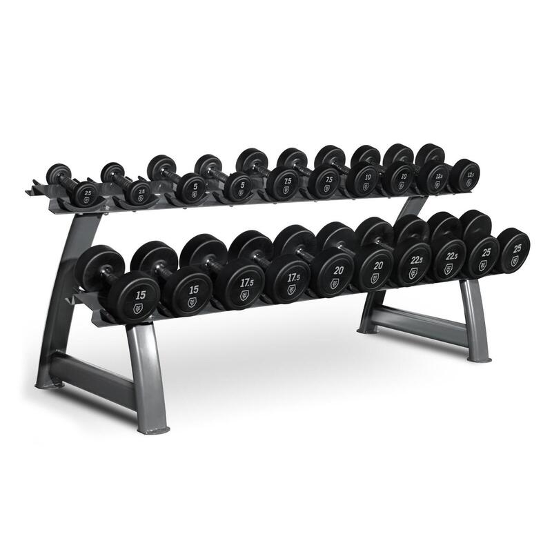 Set Mancuernas de goma 2-20 kg y Rack Titanium Strength