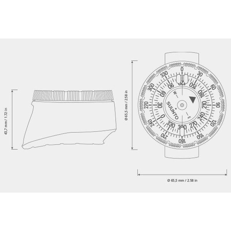 SK-8 錶帶潛水指南針
