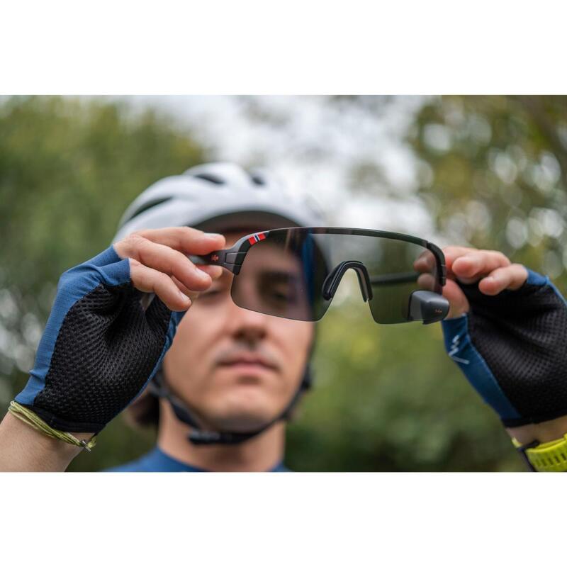 Fahrradbrille mit Rückspiegel - Erwachsene - SMOKE