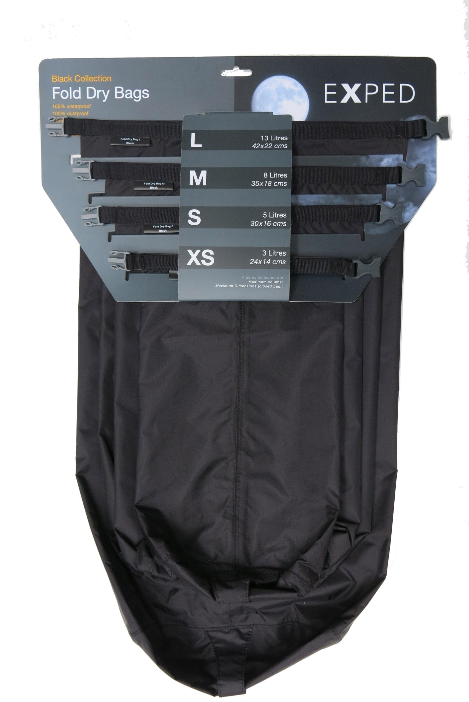 EXPED Exped Black Tactical Fold Drybags 4 Pack