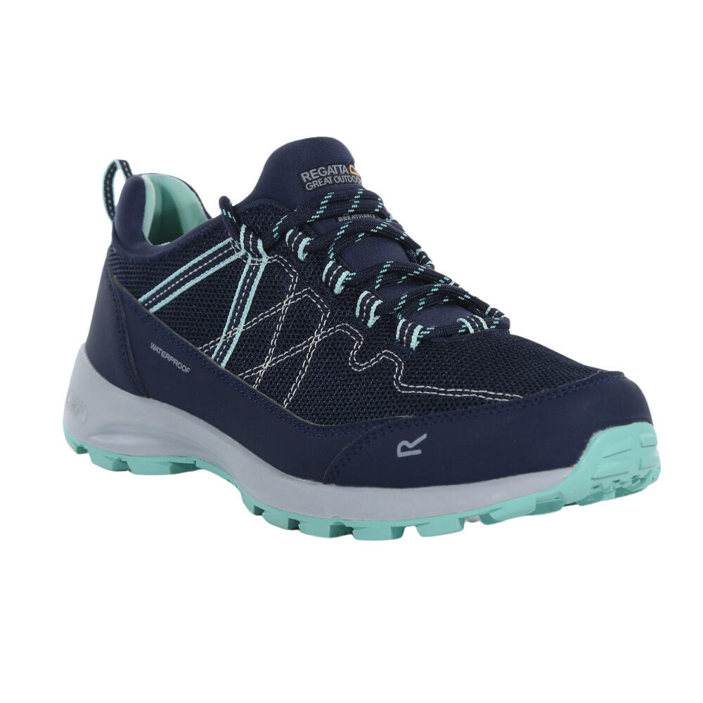 SAMARIS LITE Women's walking shoes (Navy blue / Pale turquoise)