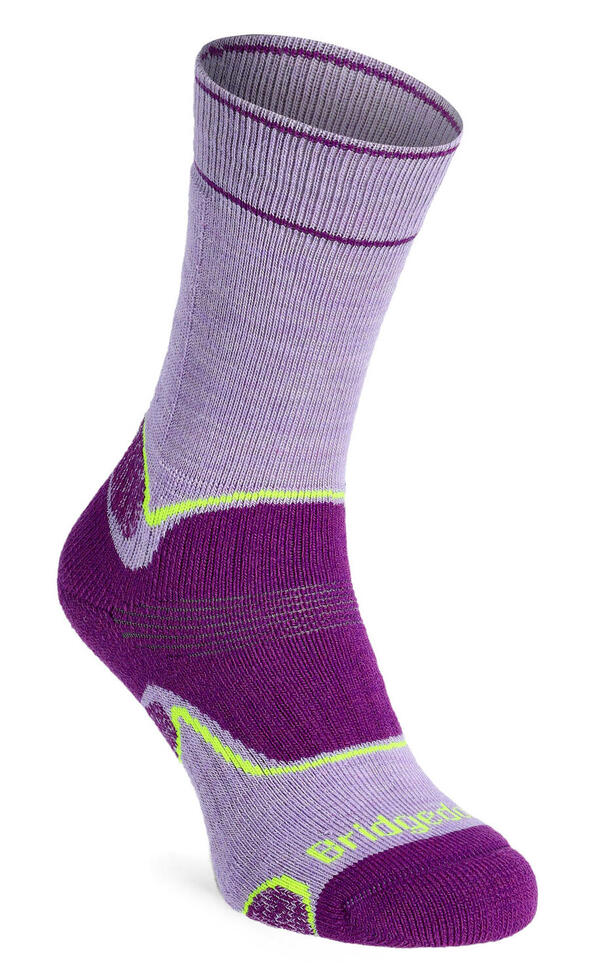 Skarpety trekkingowe damskie Bridgedale Hike Midweight Merino Purple