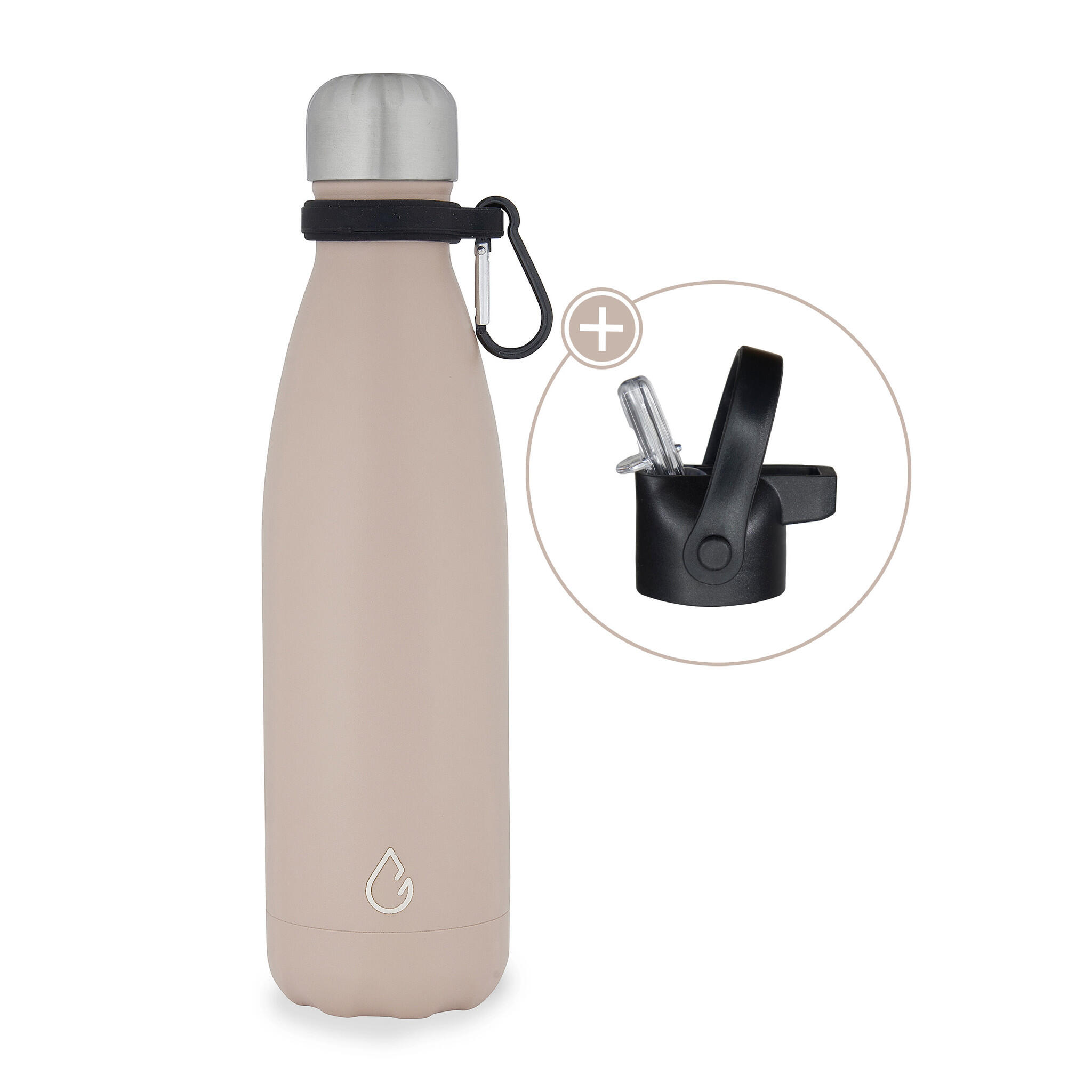 NERTHUS Dubbelwandige sportfles Click 500 ml Navy