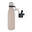 Design eco RVS waterfles nude 500 ml - extra dop met rietje en carrier