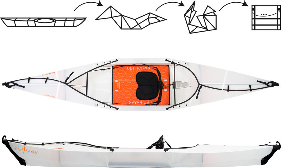 Kajak składany do pływania Oru kayak Beach LT lekki