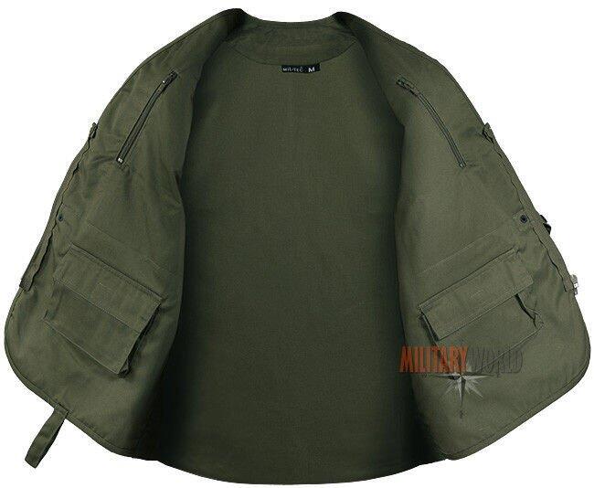 Gilet de pêche multipoches - Kaki - Mil-Tec 5/5