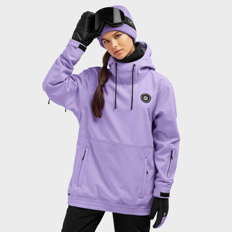 Chaqueta esquí y nieve SIROKO W1-W Snowy Lavanda Mujer